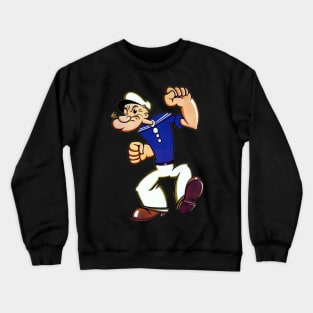 popeye design for happy 5 Crewneck Sweatshirt